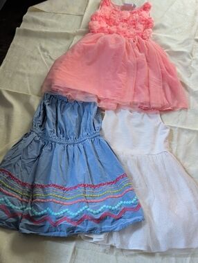 Place Peach Pink Ruffle Girls Dress